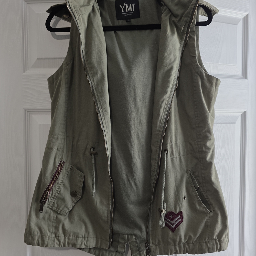 YMI Olive Green Utility Vest